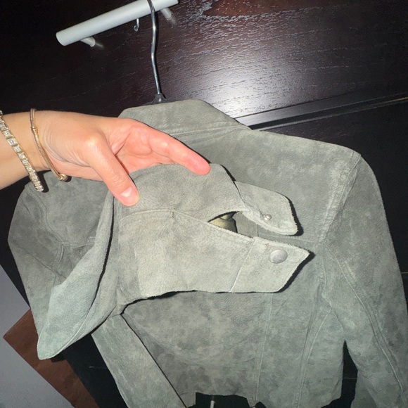 Blank NYC Women's Green Jean Jacket - Picture 6 of 7